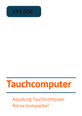 Tauchcomputer 199.00€ Aqualung Tauchcomputer Nitrox kompatibel