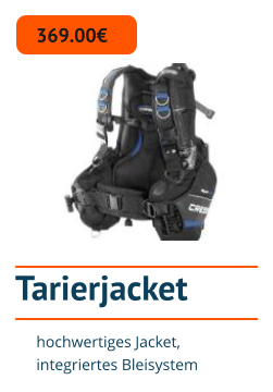 Tarierjacket 369.00€ hochwertiges Jacket, integriertes Bleisystem