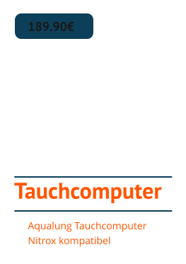 Tauchcomputer 189.90€ Aqualung Tauchcomputer Nitrox kompatibel