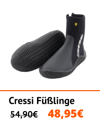 Cressi Füßlinge  54,90€	48,95€